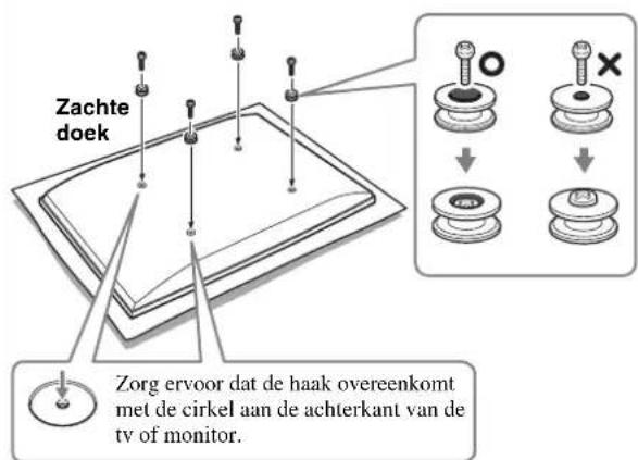 SONY SUWL51 - Plaatsing van de tv of monitor voorbereiden - 5