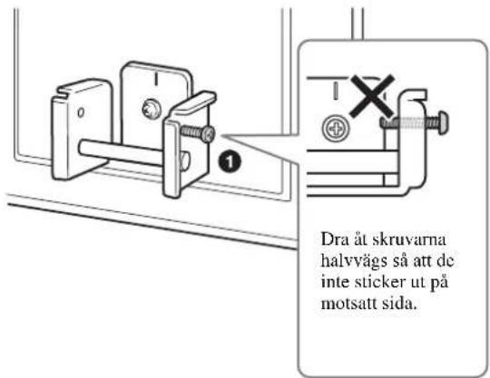 SONY SUWL51 - Installera TV-apparaten aller bildskärmen pa monteringsplattan. - 1