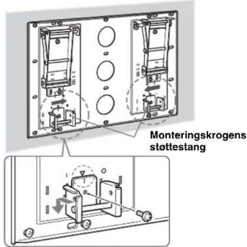 SONY SUWL51 - Skift position for monteringskrogenes stottestanger. - 1