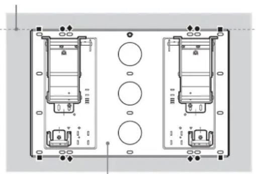 SONY SUWL51 - Secure the Plate Unit to the wall using four or more M8 or equivalent screws (not supplied). - 1