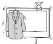 SONY SUWL51 - Befestigen Sie zusammenzlich zum Fernsehgerät oder Monitor keine weiteren Lasten an der Wandhalterung. - 1
