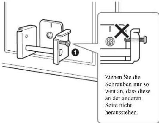 SONY SUWL51 - Installieren Sie das Fernsehgerat oder den Monitor auf der Montageplatte. - 1