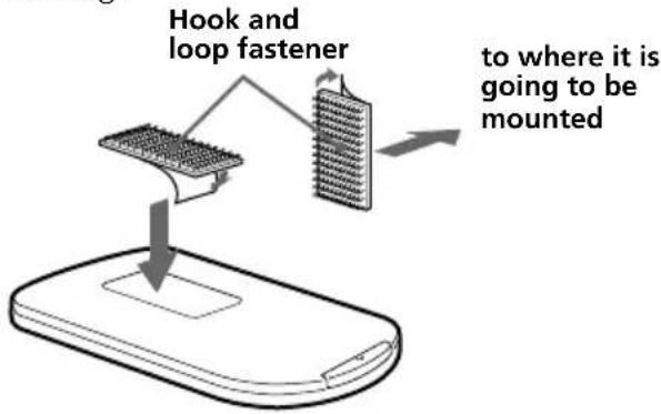 SONY CDX555XRF - Mounting the wireless remote - 1