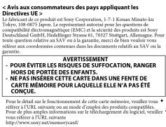 SONY SR4N4 - Français Carte mémoire - 3