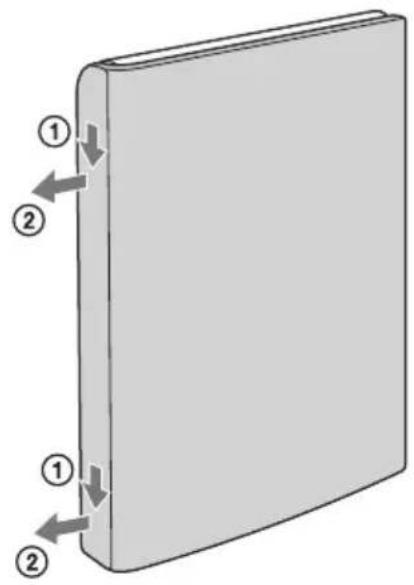 SONY Clie PEGTJ37 - Retrait du couvercle de protectionouple de votre ordinateur de poche CLIÉ - 1