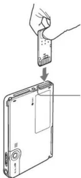SONY Clie PEGTJ37 - Insertion du support « Memory Stick » - 1