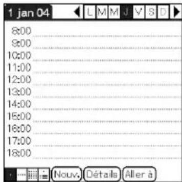 SONY Clie PEGTJ37 - Appuyez sur le navigateur Jog DialTM. L'application selectionnee demarre. - 3