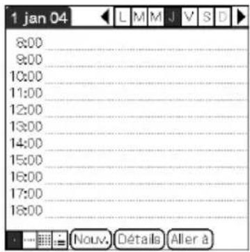 1 jan 04 8:00 9:00 10:00 11:00 12:00 13:00 14:00 15:00 16:00 17:00 18:00 Nouv. Détails Aller à