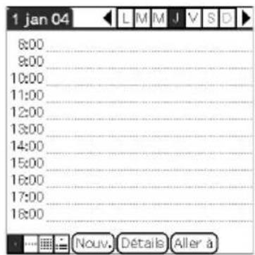 1 jan 04 8:00 9:00 10:00 11:00 12:00 13:00 14:00 15:00 16:00 17:00 18:00 Nouv. Détails Aller à