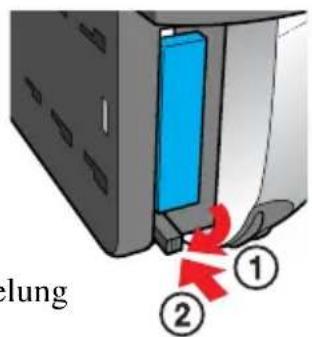 SONY ERS220 - Drücken Sie die PC Karten-Entriegelung zur Seite. - 2