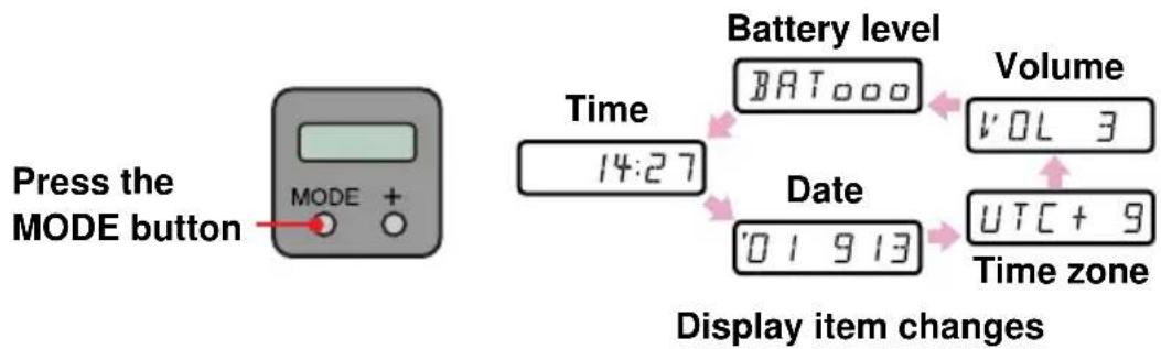 SONY ERS220 - Changing settings - 1
