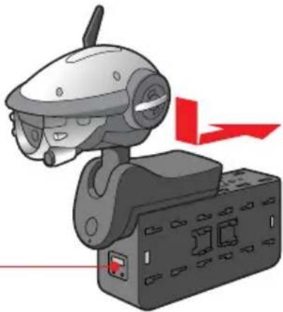 SONY ERS220 - Bringen Sie den Kopf an. - 1