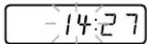 SONY ERS220 - Press the MODE button and hold it down (for 1 second or longer) to enable setting of the time. - 1