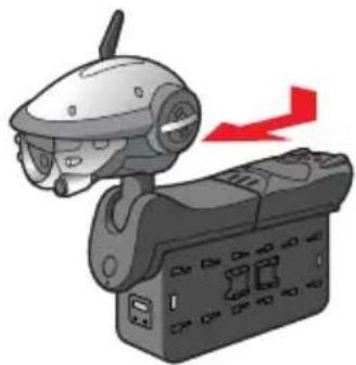 SONY ERS220 - Attach the tail unit. - 1