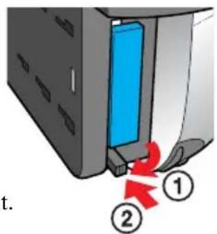SONY ERS220 - Flip the PC Card release switch to the side. - 2