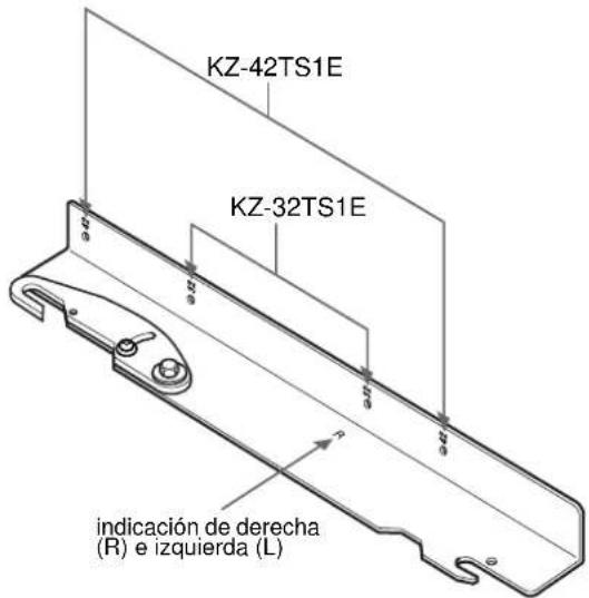 SONY SUWTS1 - PUNTOS DE MONTAJE PARA LOS MODELOS DE PLASMA KZ-32TS1E / KZ-42TS1E - 1