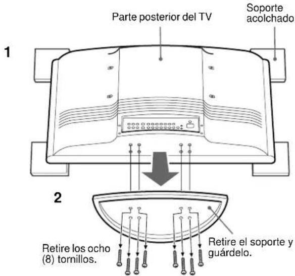 SONY SUWTS1 - Desmontaje del soporte y montaje de las cubiertas - 4