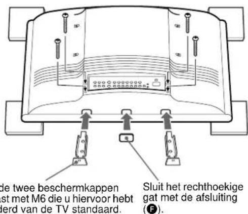 SONY SUWTS1 - De standard verwijderen en de beschemkappen monteren - 2