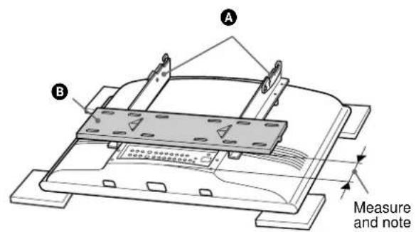 SONY SUWTS1 - Step 4: Fasten Lower Mount Wall Brackets (Example for securing to a wood wall) - 2