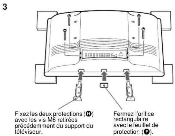 SONY SUWTS1 - Étape 2: retrait des supports du téléviseur - 3