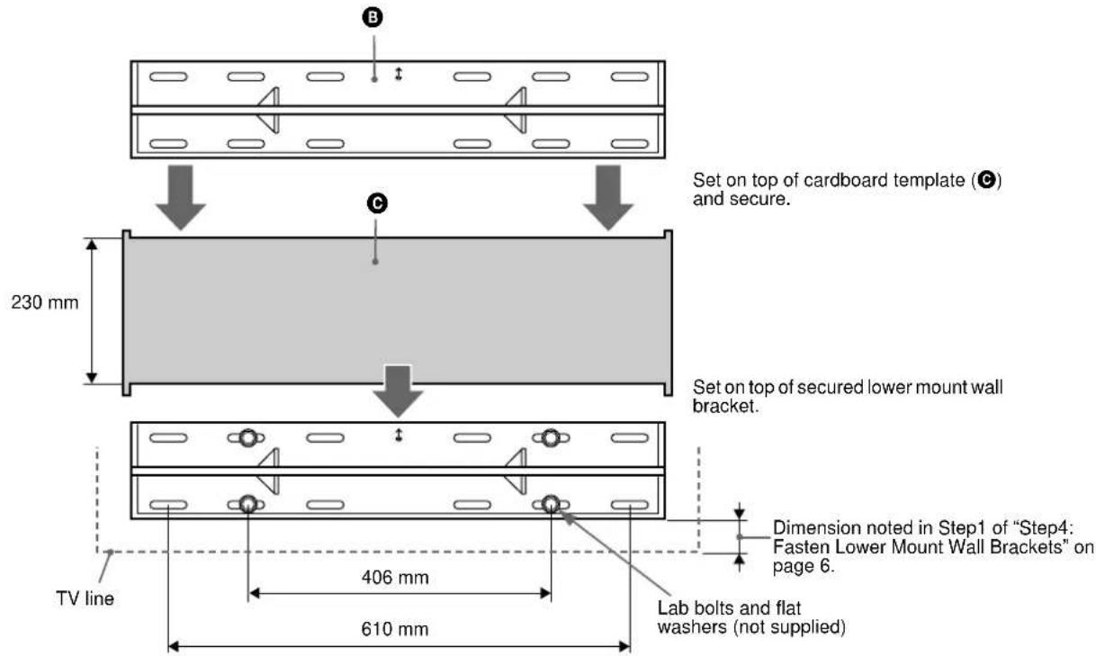 SONY SUWTS1 - Step 5: Secure Upper Mount Wall Brackets - 1
