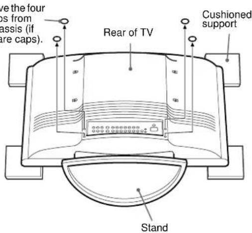 SONY SUWTS1 - Step 2: Remove Stands from the TV - 1