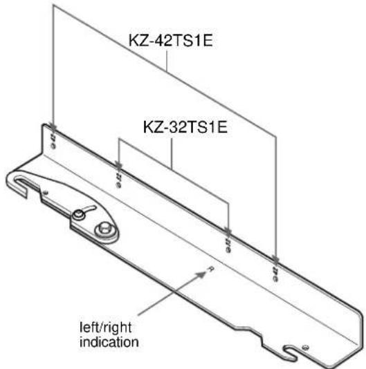 SONY SUWTS1 - MOUNTING POINTS FOR PLASMA MODELS KZ-32TS1E / KZ-42TS1E - 1