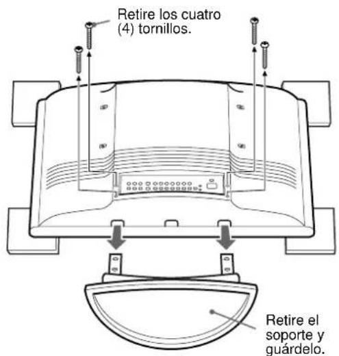 SONY SUWTS1 - Desmontaje del soporte y montaje de las cubiertas - 3