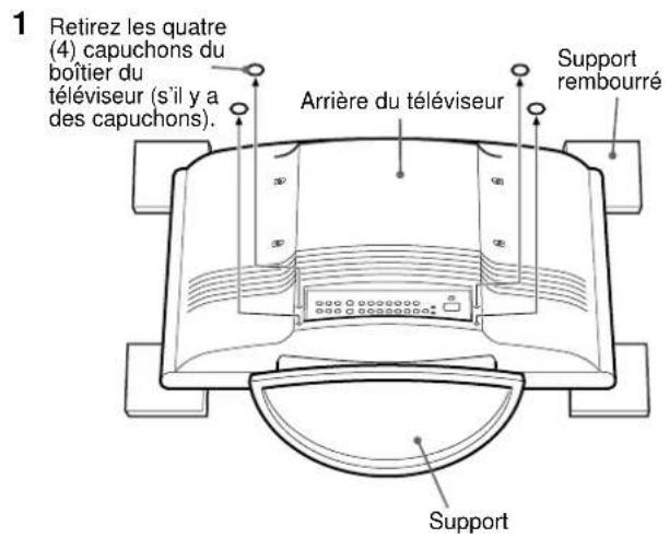 SONY SUWTS1 - Étape 2: retrait des supports du téléviseur - 1