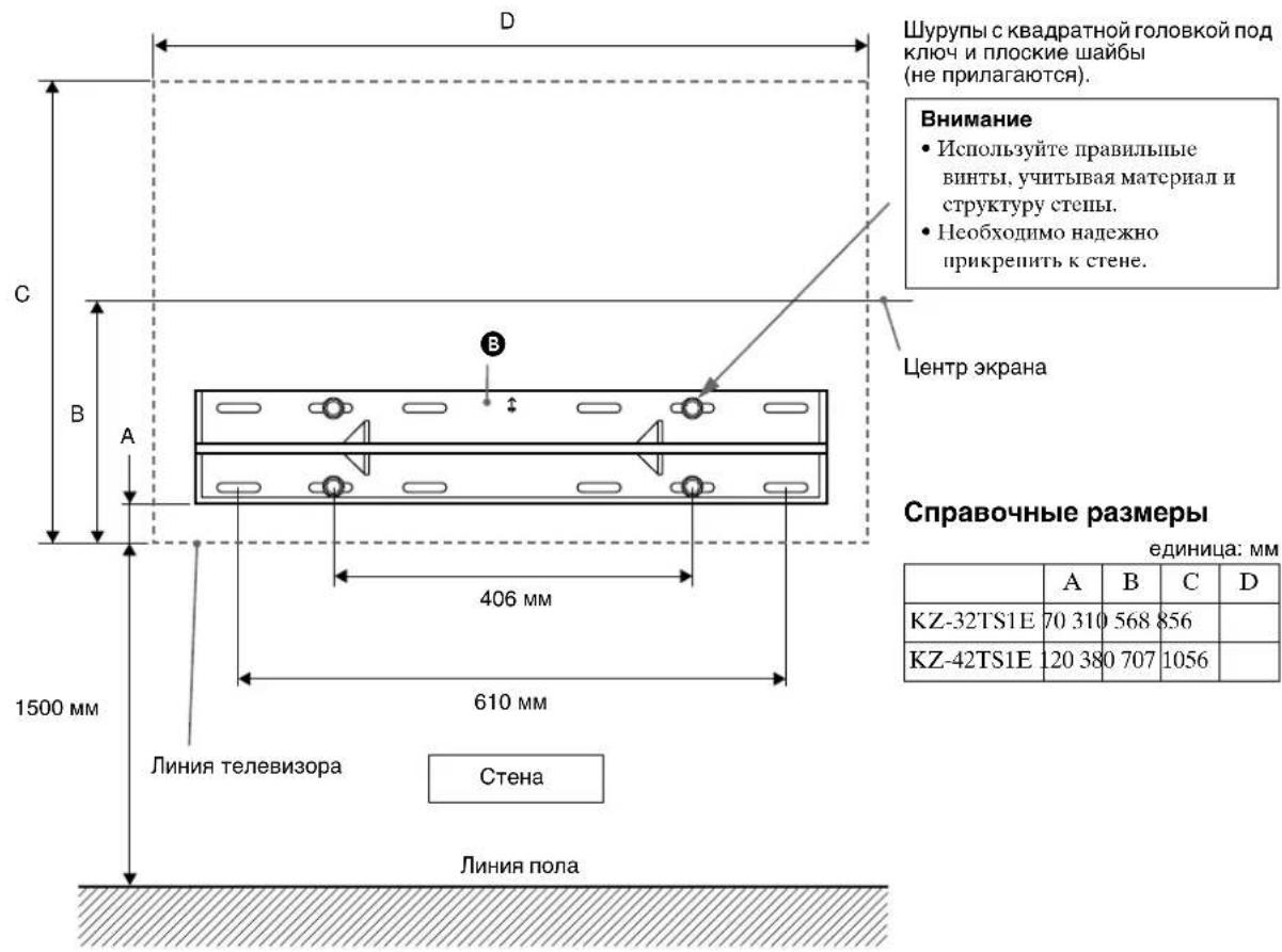 SONY SUWTS1 - Uar 4: Kpenenne HnXnX HaCTeHHbIX MOHTaXhblx KPOHSTeHOB (PpIMep KpenenneHa DepeBAAHNO CTHe) - 3