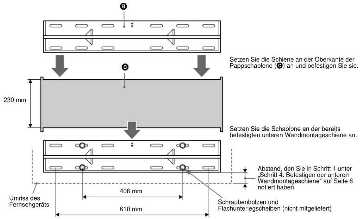 SONY SUWTS1 - Schritt 5: Befestigen der oberen Wandmontageschiene - 1