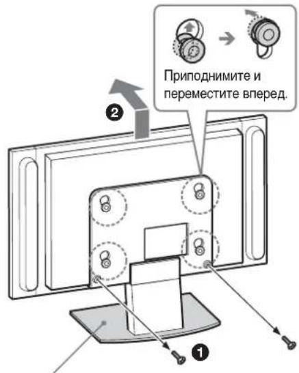 Приподнимите и переместите вперед. ① ②
