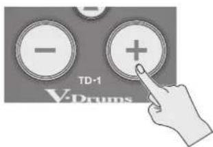 ROLAND TD1DMK - Appuyez sur les boutons [-] [+] pour sélectionner un kit de batterie. - 1