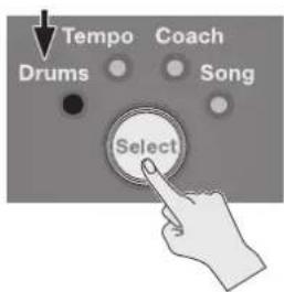 ROLAND TD1DMK - Utilisez le bouton [Select] pour sélectionner le mode Drums. - 1