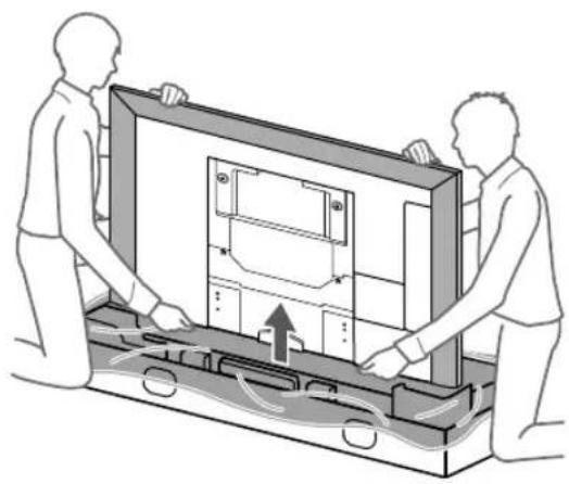 SONY SUWL840 - Instalación del televisor en la pared - 1