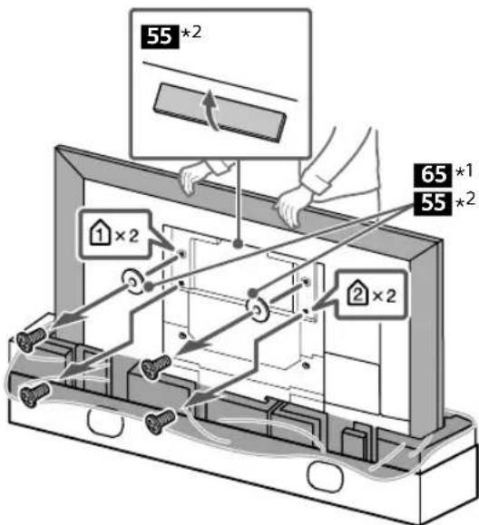 SONY SUWL840 - A TV felszerelésének előkészítése - 2