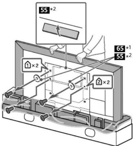 SONY SUWL840 - Pregătirea pentru montarea TV - 2