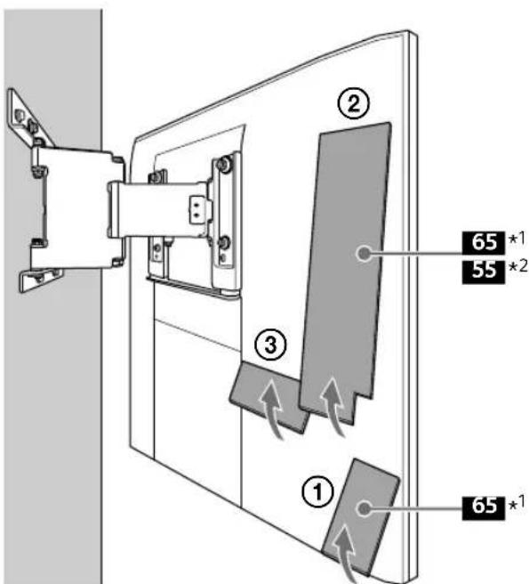 SONY SUWL840 - Installing the TV on the wall - 9