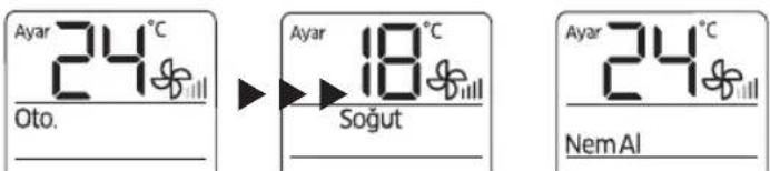 SAMSUNG AM045KNQDEH - Calisma modunun seçilmesi - 1