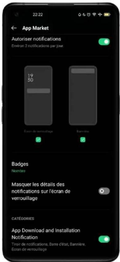 OPPO Reno 5 Pro 5G - Choisir une préférence de notification - 1