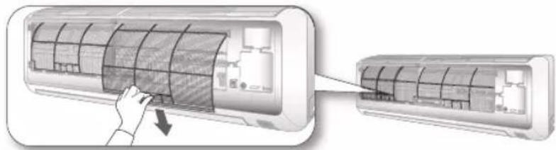 SAMSUNG AS18UUQ - Changement du filtré à air - 1