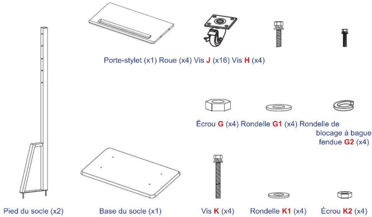 OPTOMA 3651RK - Installation par montage sur socle (en option) - 1