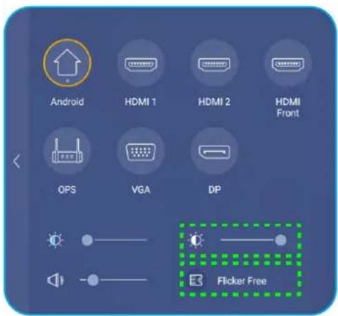OPTOMA 3651RK - Réglage du niveau du rétroéclairage - 1