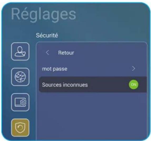OPTOMA 3751RK - Configuration des paramètres de sécurité - 1