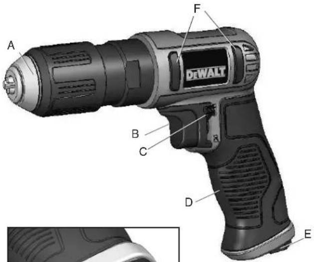 DEWALT DWMT70786L - DWMT70786L 3/8" REVERSIBLE DRILL - 1