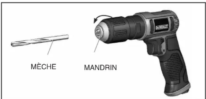 DEWALT DWMT70786L - Installer/retirer les méches de perceuse - 1