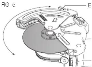 DEWALT DWE4606 - Réglage du carter de protection extérieur (Fig. 5) - 1