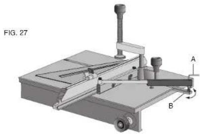 DEWALT DW7461 - Étalonnage de laJAuge à onglets -Fig.27 - 2