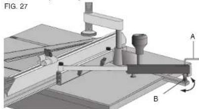 DEWALT DW7461 - Miter Gauge Calibration - Fig. 27 - 1