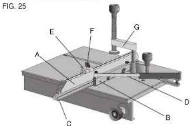 DEWALT DW7461 - Assemblage de la Jauge a onglets - Fig. 25 - 2
